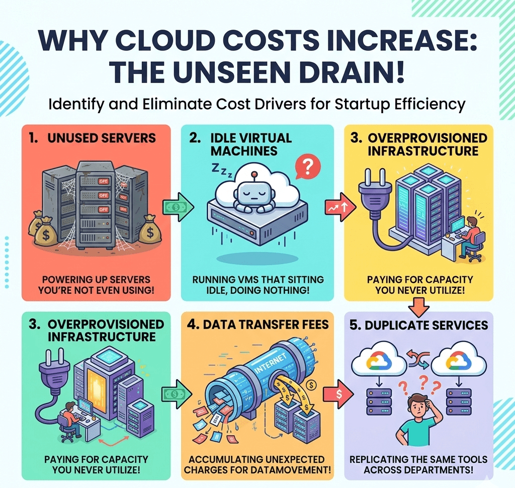 Cloud Cost Optimization: Smart Strategies to Reduce Cloud Expenses 2 Top reasons companies overspend on cloud infrastructure